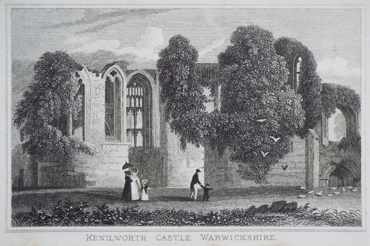 Print - Kenilworth Castle, Warwickshire.